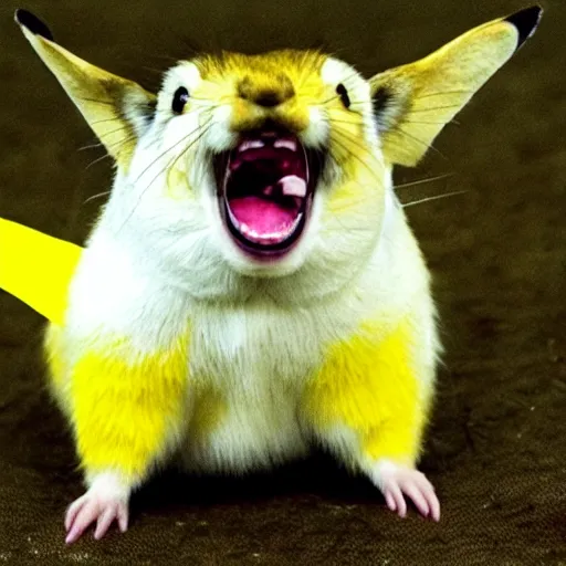 Image similar to pika screaming