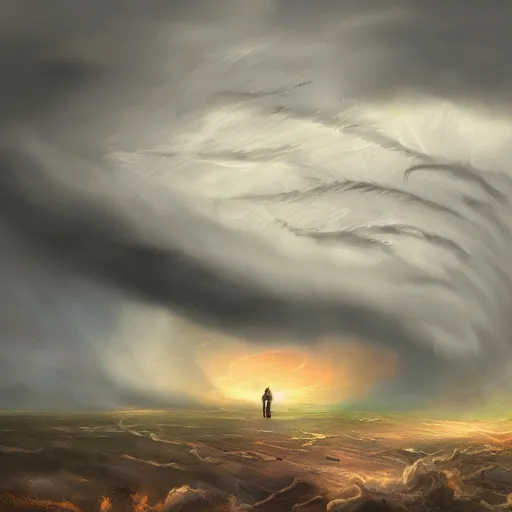 Prompt: i regret, storm is coming, digital painting, futured, ultra detailed