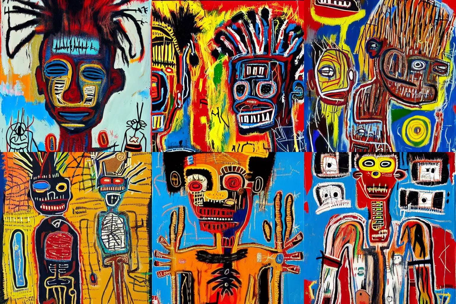 Image similar to extremely highly detailed African voodoo doll paintings by Jean-Michel Basquiat 4k insanely detailed and intricate, super detailed, 4k HDR high quality