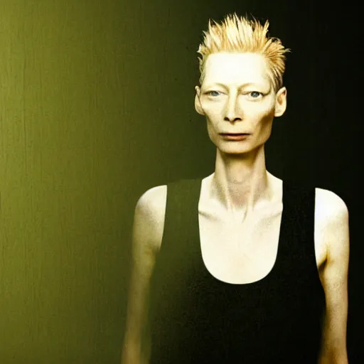 Image similar to tilda swinton lentils double exposure