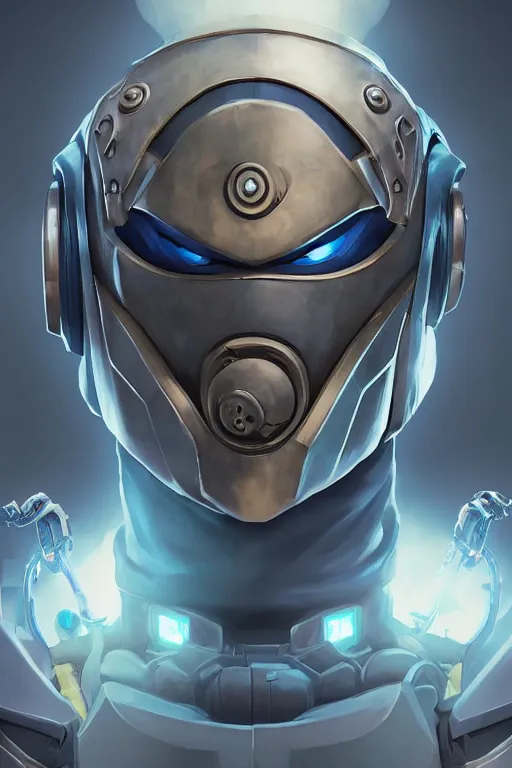 Image similar to epic mask helmet robot ninja portrait stylized as fornite style game design fanart by concept artist gervasio canda, behance hd by jesper ejsing, by rhads, makoto shinkai and lois van baarle, ilya kuvshinov, rossdraws global illumination radiating a glowing aura global illumination ray tracing hdr render in unreal engine 5