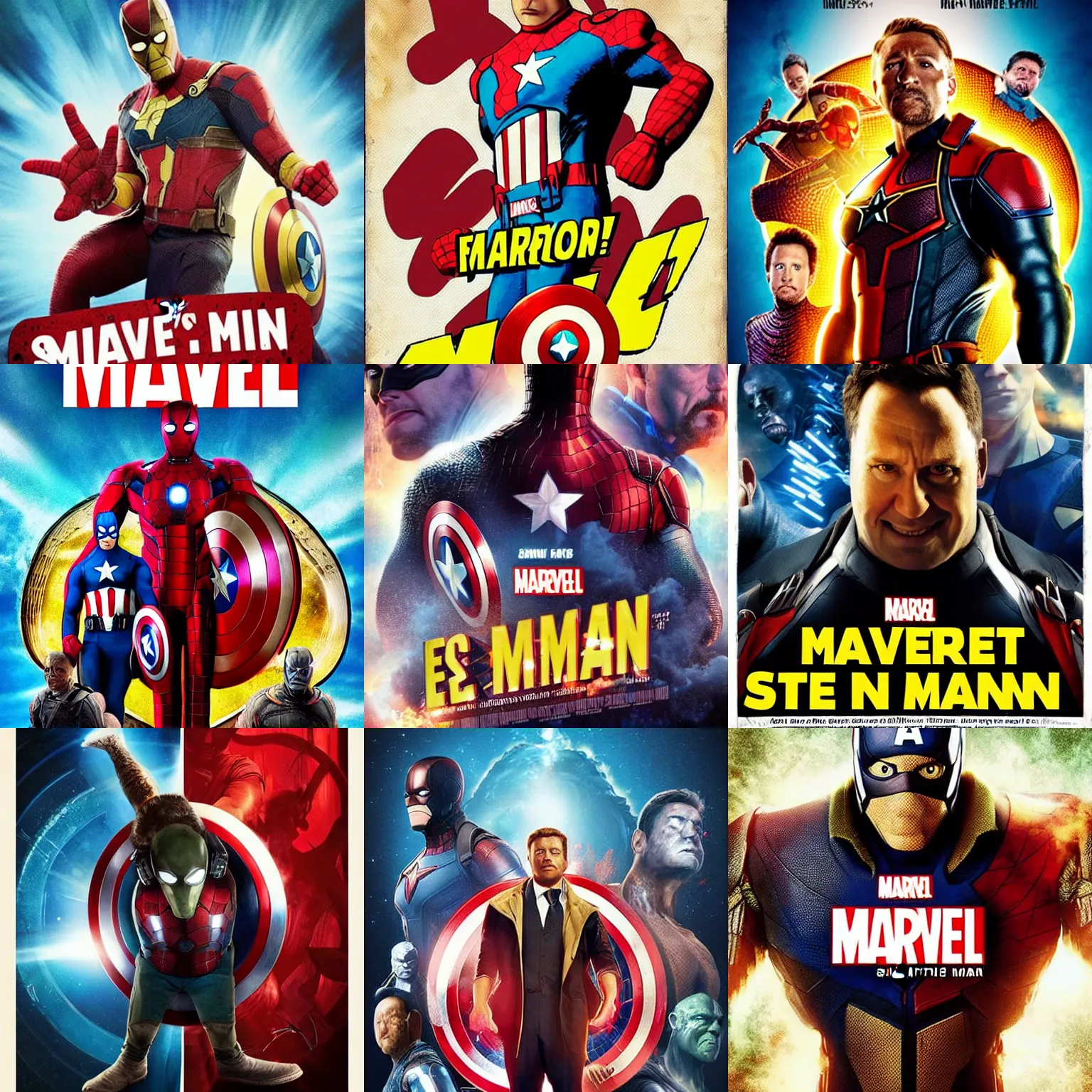 Prompt: “movie poster for Marvel’s Fart Man, fart, stink, eww”