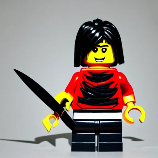 Image similar to a lego of samurai kenshin jimura del anime samurai x