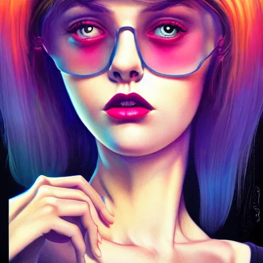 Image similar to sarah down finder portrait, Pixar style, by Tristan Eaton Stanley Artgerm and Tom Bagshaw.