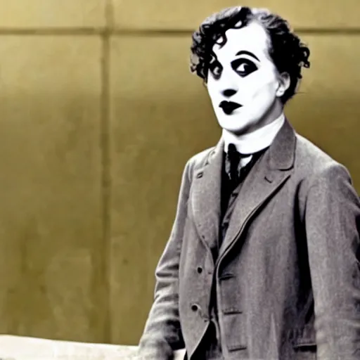 Prompt: A still of Charlie Chaplin in Joker (2019)