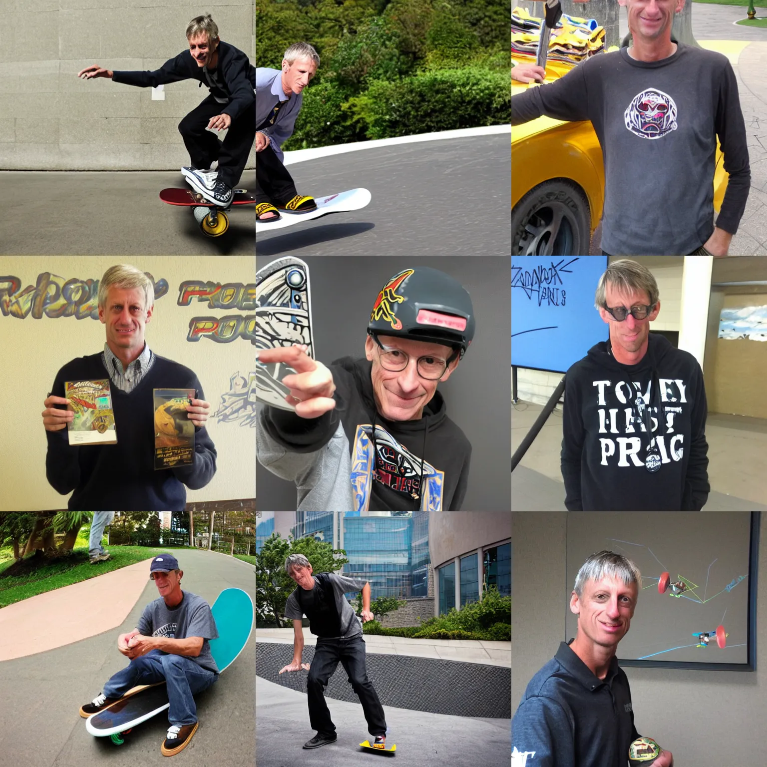 Prompt: tony hawk professor