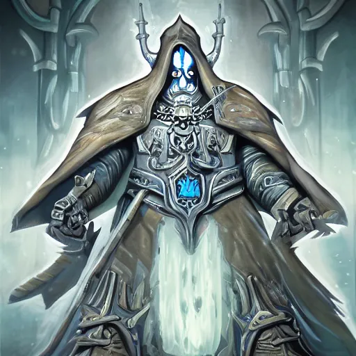 Image similar to the lich king artwork by mendoza eddie