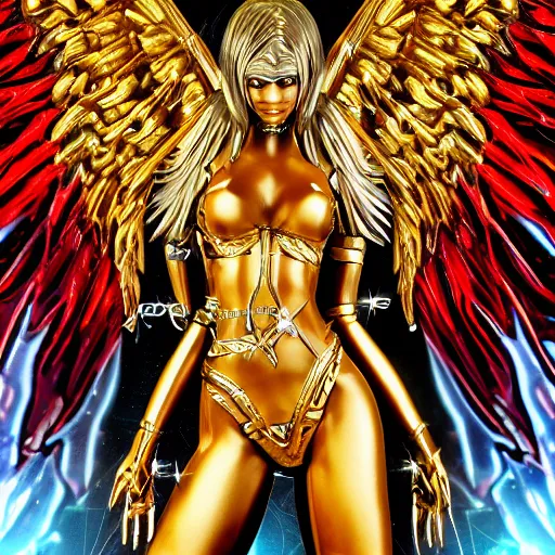 Image similar to cyber angel high resolution intricated details