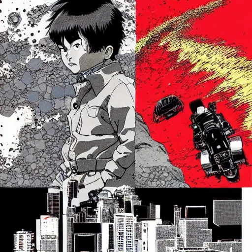 Image similar to Scenes from the movie Akira 2 by Katsuhiro Otomo