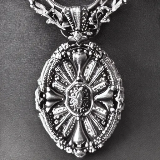 Image similar to silver pramid in the gothic style