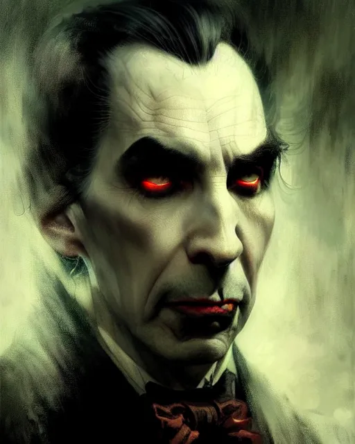 Image similar to portrait of mysterious bela lugosi's dracula, fantasy character portrait, ultra realistic, concept art, intricate details, highly detailed by greg rutkowski, gaston bussiere, craig mullins, simon bisley