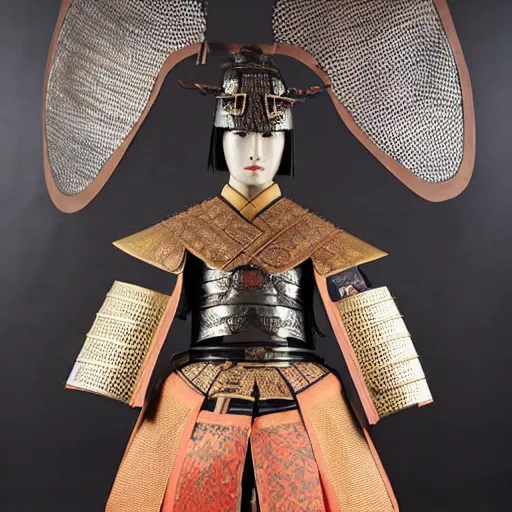 Image similar to highly detailed female armor , in Japan style , samurai