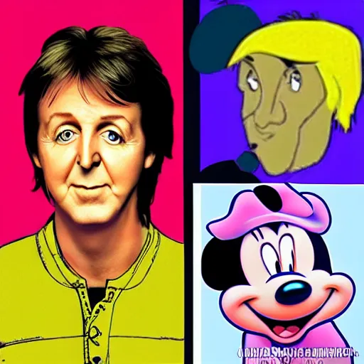 Image similar to Paul McCartney in the style of Disney