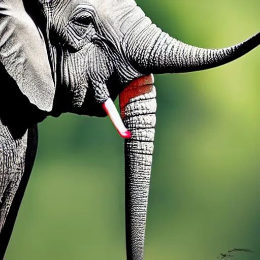 Image similar to a hummingbird - elephant - hybrid, animal photography