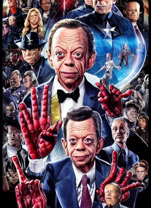 Prompt: don knotts in the marvel cinematic universe, movie poster, official marvel media, highly detailed, poster artwork