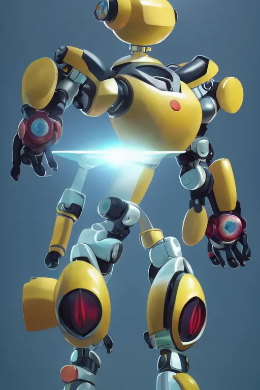 Image similar to metabots medabots medarotto medarot robot minimalist comics, behance hd by jesper ejsing, by rhads, makoto shinkai and lois van baarle, ilya kuvshinov, rossdraws global illumination ray tracing hdr radiating a glowing aura