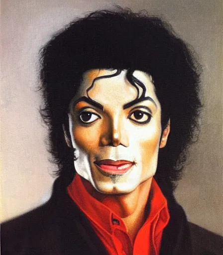 Prompt: portrait of michael jackson by ill cabot perry, high quality, high detail