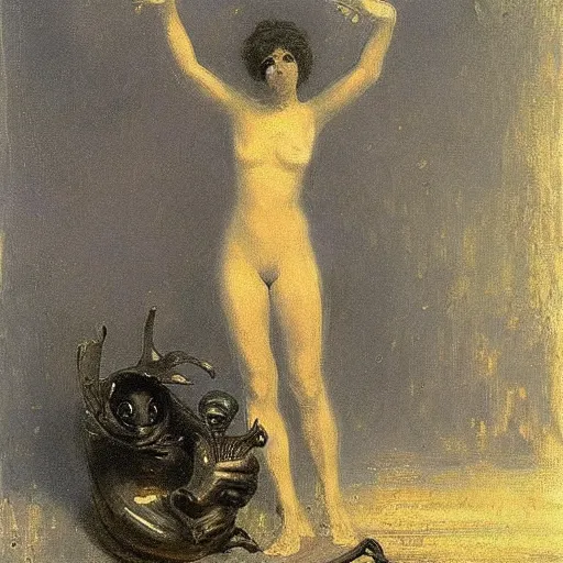 Image similar to alien by ilya repin