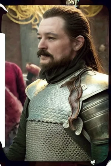 Image similar to “ very very intricate photorealistic photo of a realistic human version of super mario in an episode of game of thrones, photo is in focus with detailed atmospheric lighting, award - winning details ”