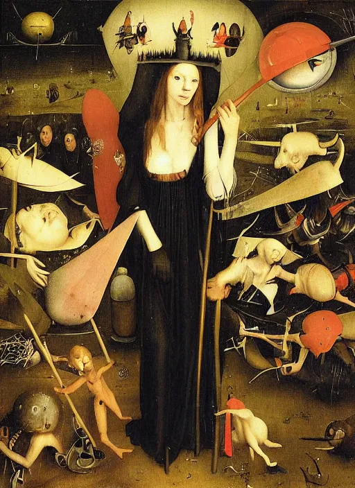 Prompt: danielle dax by hieronymus bosch