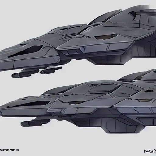 Image similar to concept art, futuristic starship, halo, military, highly detailed