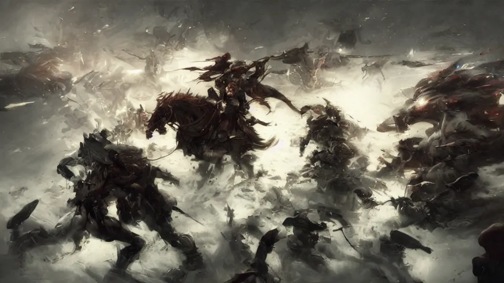 Image similar to the final battle by ruan jia,