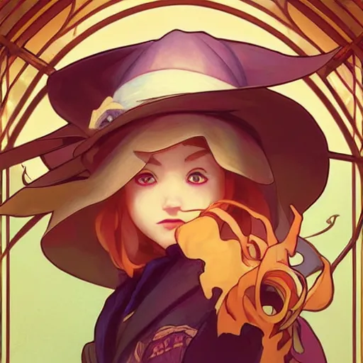 Image similar to a hat in time, art by artgerm and greg rutkowski and alphonse mucha