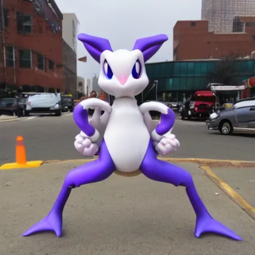 Prompt: MewTwo in Newark