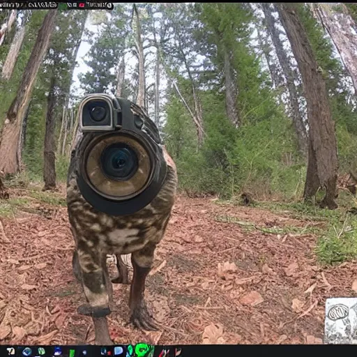 Prompt: Trail cam footage of a typical discord moderator