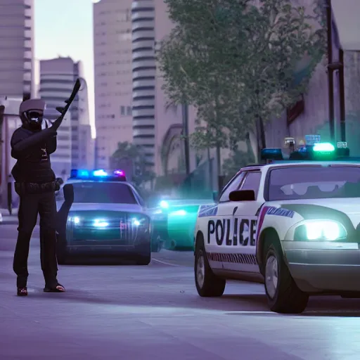 Prompt: streetshark police, 8 k resolution