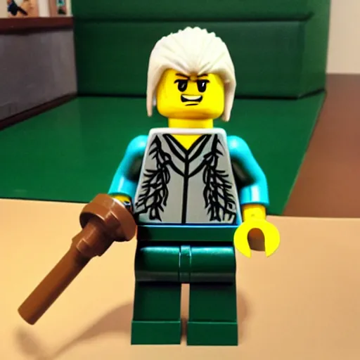 Prompt: lego legolas without right leg