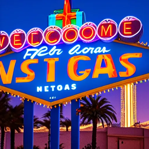 Prompt: a neon sign for last stop motel in las vegas