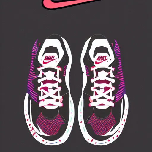 Image similar to a pair of nike sneakers with the words sweat shop edition, a digital rendering by xi gang, behance contest winner, international typographic style, rtx on, rtx, y 2 k aesthetic