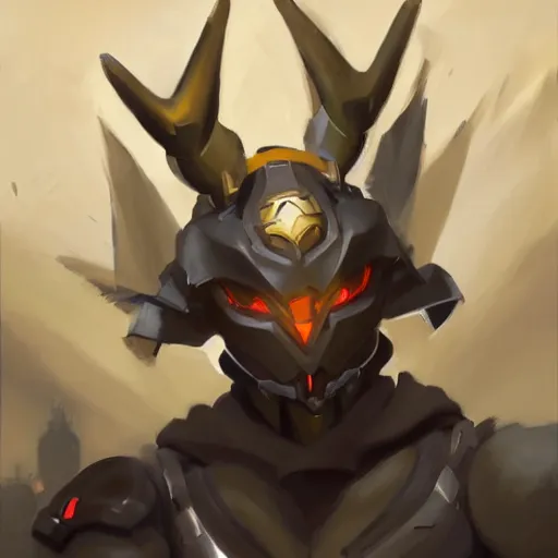 Image similar to greg manchess portrait painting of partially armored umbreon as overwatch character, medium shot, asymmetrical, profile picture, organic painting, sunny day, matte painting, bold shapes, hard edges, street art, trending on artstation, by huang guangjian, gil elvgren, ruan jia, greg rutkowski, gaston bussiere