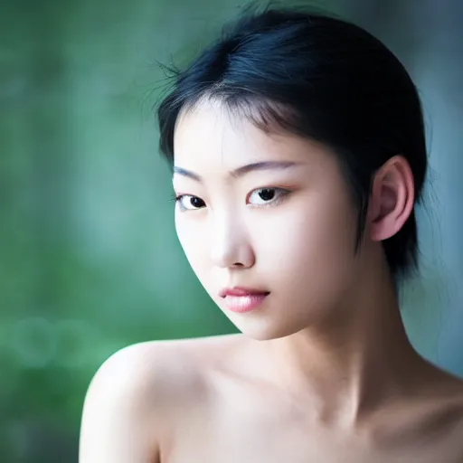 Prompt: beautiful asian woman portrait