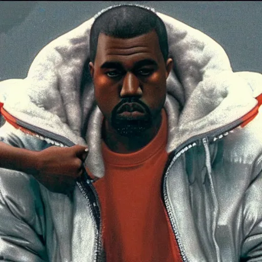 Image similar to a film still of Kanye West in Akira (1988)