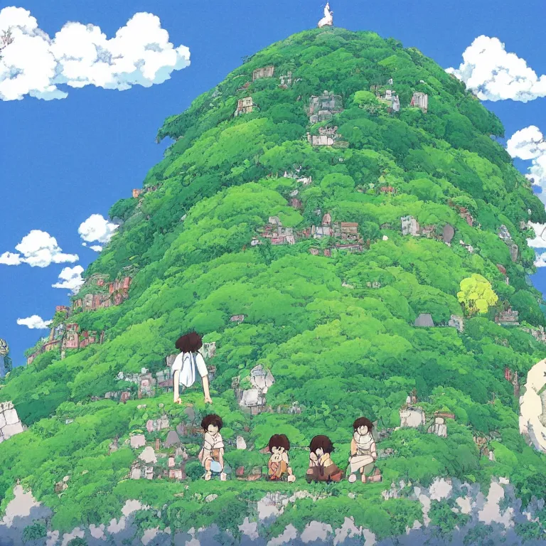 Prompt: the earth of Studio Ghibli