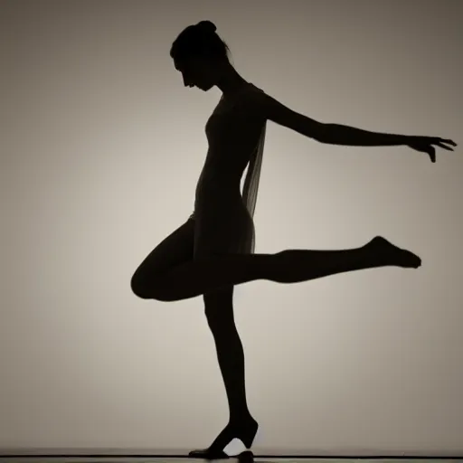 Prompt: a beautiful silver woman silhouette dancing with a perfect body, hd, canon eos,