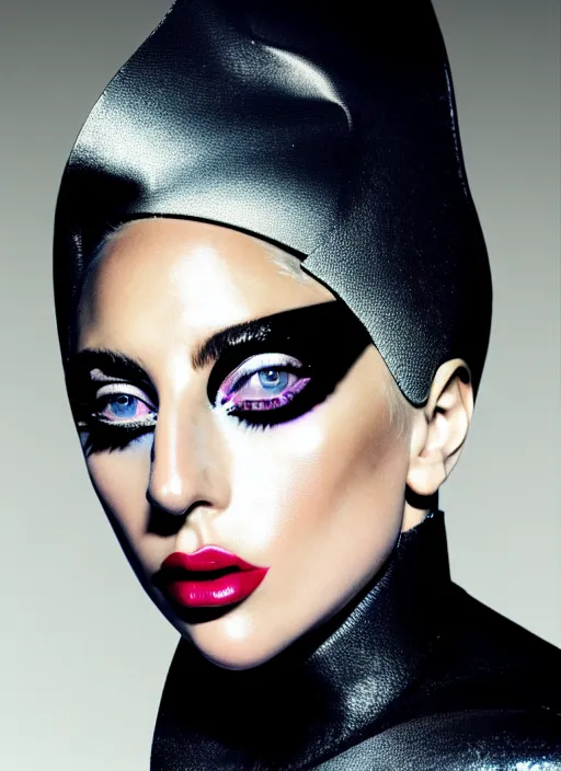 Image similar to lady gaga vogue photoshoot by nick knight editorial studio lighting Highly realistic. High resolution. Highly detailed. Dramatic. 8k.4k.