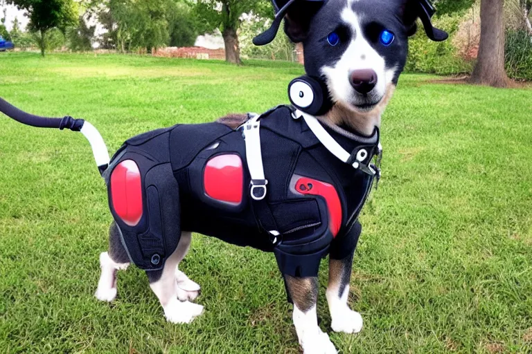 Prompt: cyborg dog