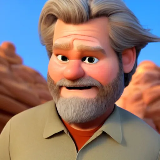 Image similar to jeff bridges as a pixar disney character from up ( 2 0 0 9 ), unreal engine, octane render, 3 d render, photorealistic