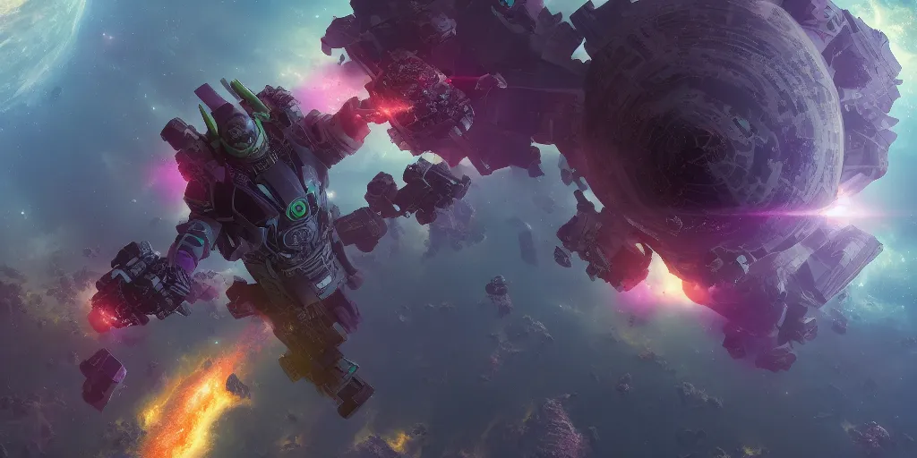 Prompt: Galactus is eating planet Earth, hyperdetailed, artstation, cgsociety, 8k