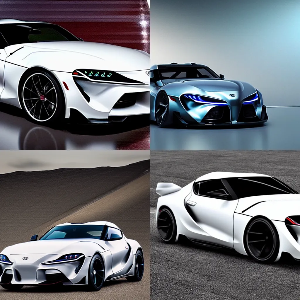 Prompt: futuristic toyota supra