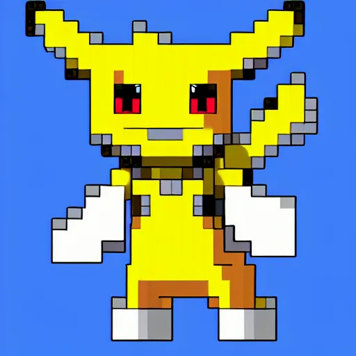 Image similar to pokemon db, pokemon monster inspired by ragnarok online, 1 2 8 bit, 1 0 0 0 x 1 0 0 0 pixel art, 4 k, super detailed, nintendo game, pixelart, high quality, no blur, sharp geometrical squares, concept pixelart