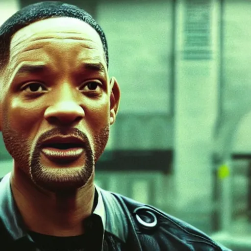 Image similar to A still of Will Smith as Niko Bellic (2008), photo, 35mm, sharpen filter