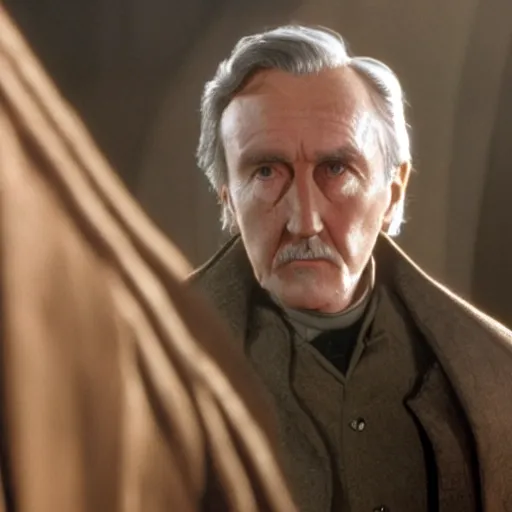 Image similar to Robert Hardy as Count Dooku in Star Wars