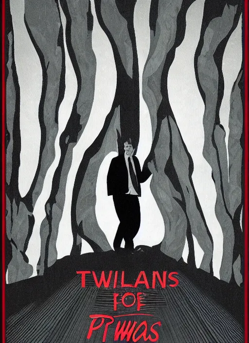 Image similar to twin peaks movie poster art by gary pullin