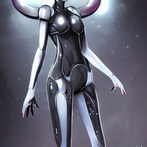 Prompt: A full body portrait of beautiful android personal bodyguard, photorealistic character, shot from the ground by Yoshiyuki Sadamoto. utopian vibes, female android (gynoid) design resembles gardevoir from pokemon and 2B from Nier Automata, with inspiration from Masamune Shirow and Cyberpunk 2077, outrunner aesthetic, trending on ArtStation, vivid octane render, 8k UHD image, Hyper realistic with intricate details.