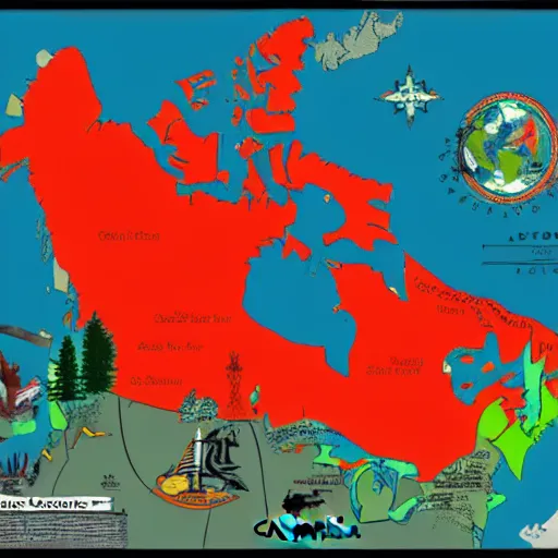 Image similar to map of canada