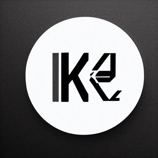 Image similar to black on white logo design in style of eric hu, y 2 k, brutalism, acid, techno